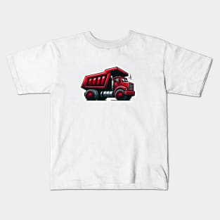 Big Red Whimsy-Cartoon Dump Truck Graphic for T- Shirt Kids T-Shirt